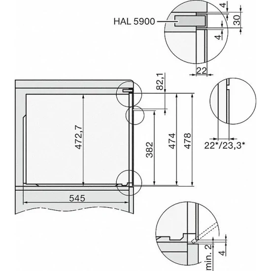 Forno a Incasso H 2890 B PureLine 90 cm Miele
