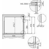 Four Encastrable H 2890 B PureLine 90 cm Couleur Miel