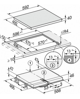 Miele km 6520 fr piano cottura elettrico vetroceramica 57 cm