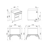 smeg tr93gr ardoise gris