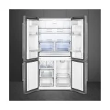 sMEG FQ60XDF Vierer Kühlschrank, 92 cm, Anti-Impression-Edelstahl