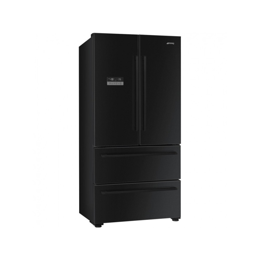 SMEG FQ55FNE refrigerator 4-door black no frost class e