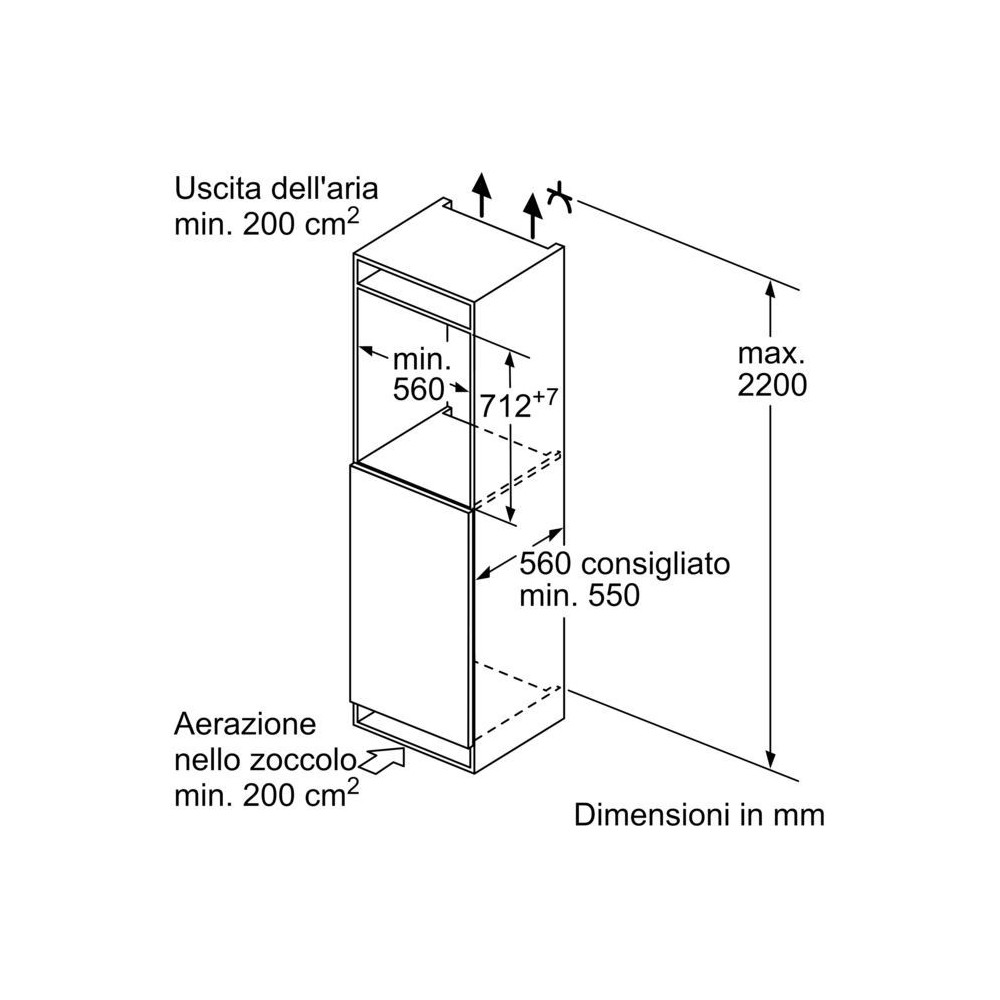 neff GI1113DE0 Hinges planos Freezer
