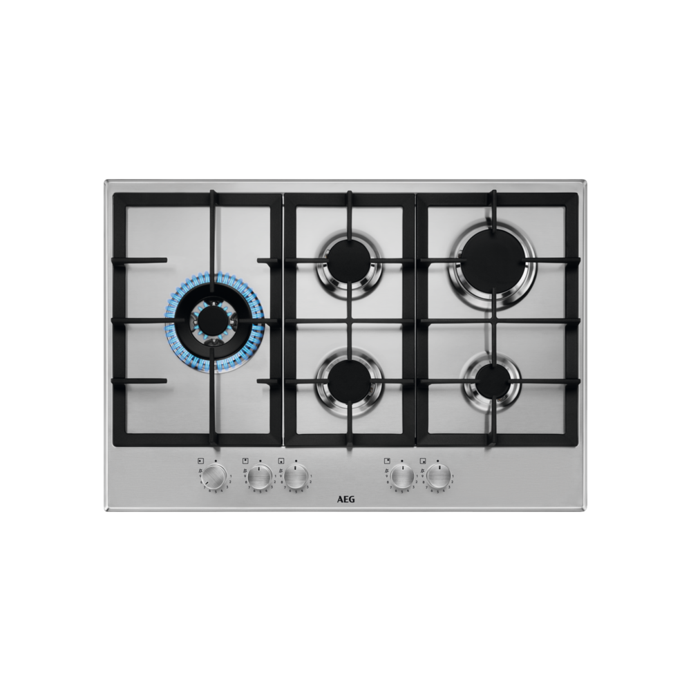 AEG 内置不锈钢炉灶 75 厘米：选择最大舒适度！!