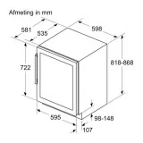 Siemens KU21WAHG0 Vino Cantina sottopiano 44 bottiglie due zone a temperatura separata