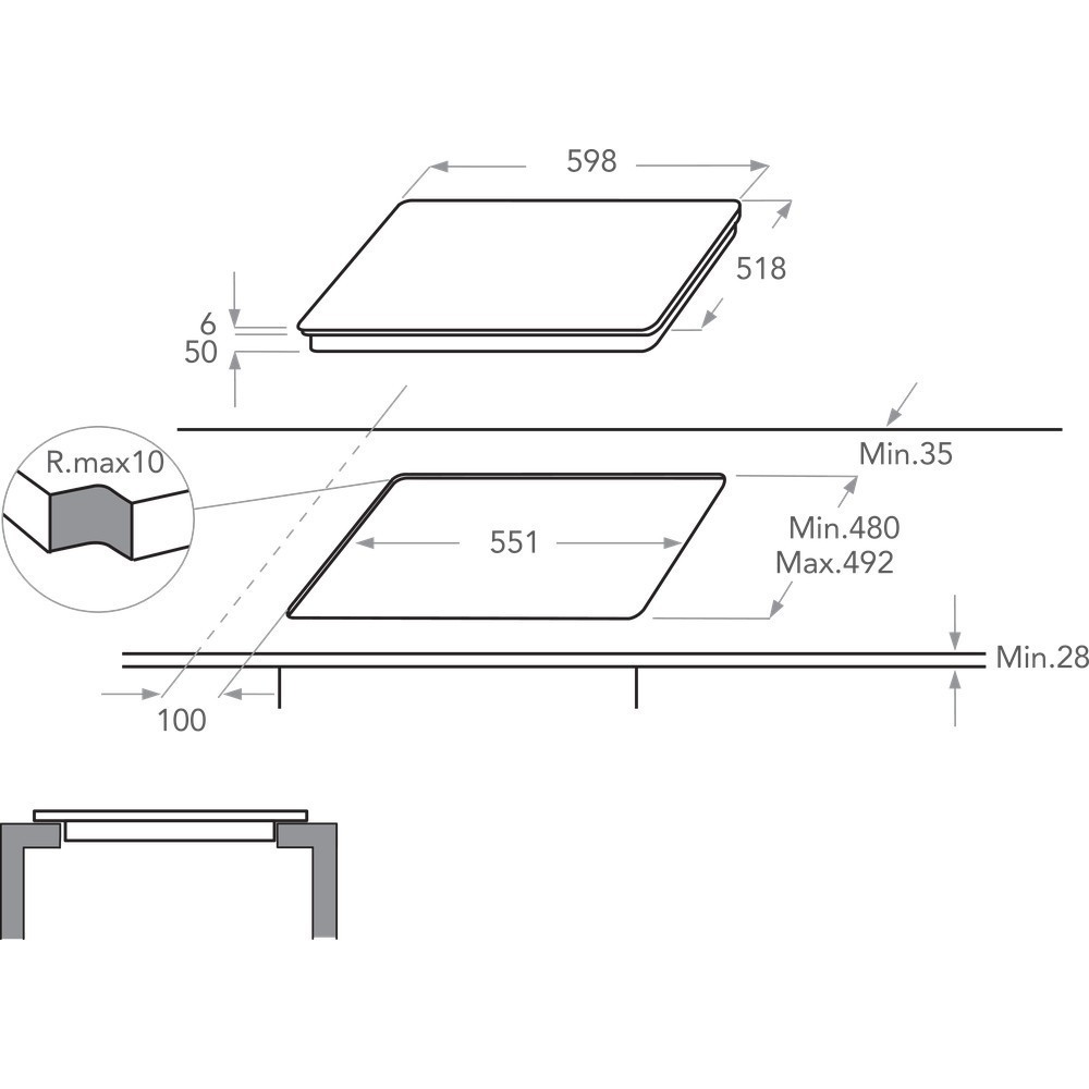 kitchenaid KHIMS41160 60 CM INDUKTIONSKOCHFELD