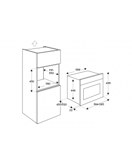 Forno Combinato  Bertazzoni 60x45cm Carbonio