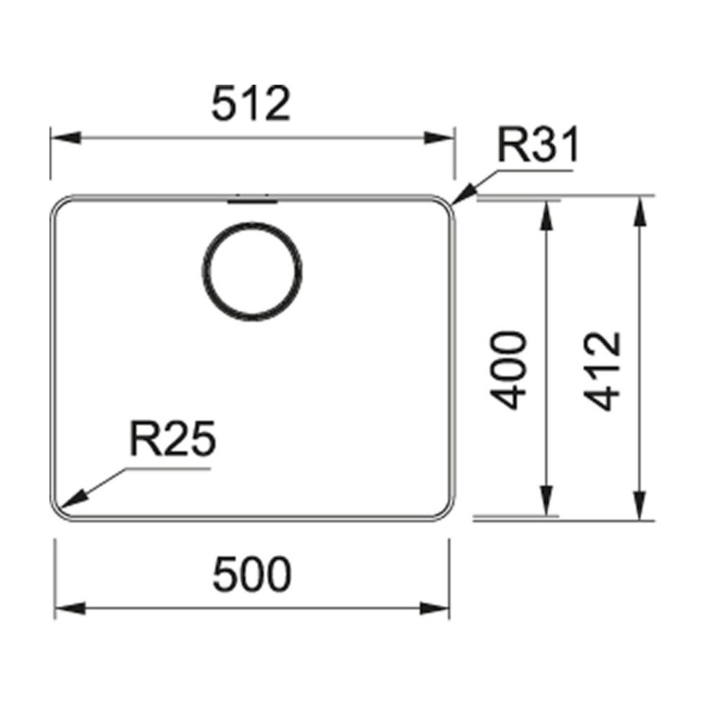 Versatilità e raffinatezza: scopri la vasca Franke MYTHOS MYX 210-50 INOX SATINATO per installazioni filotop e semifilo.