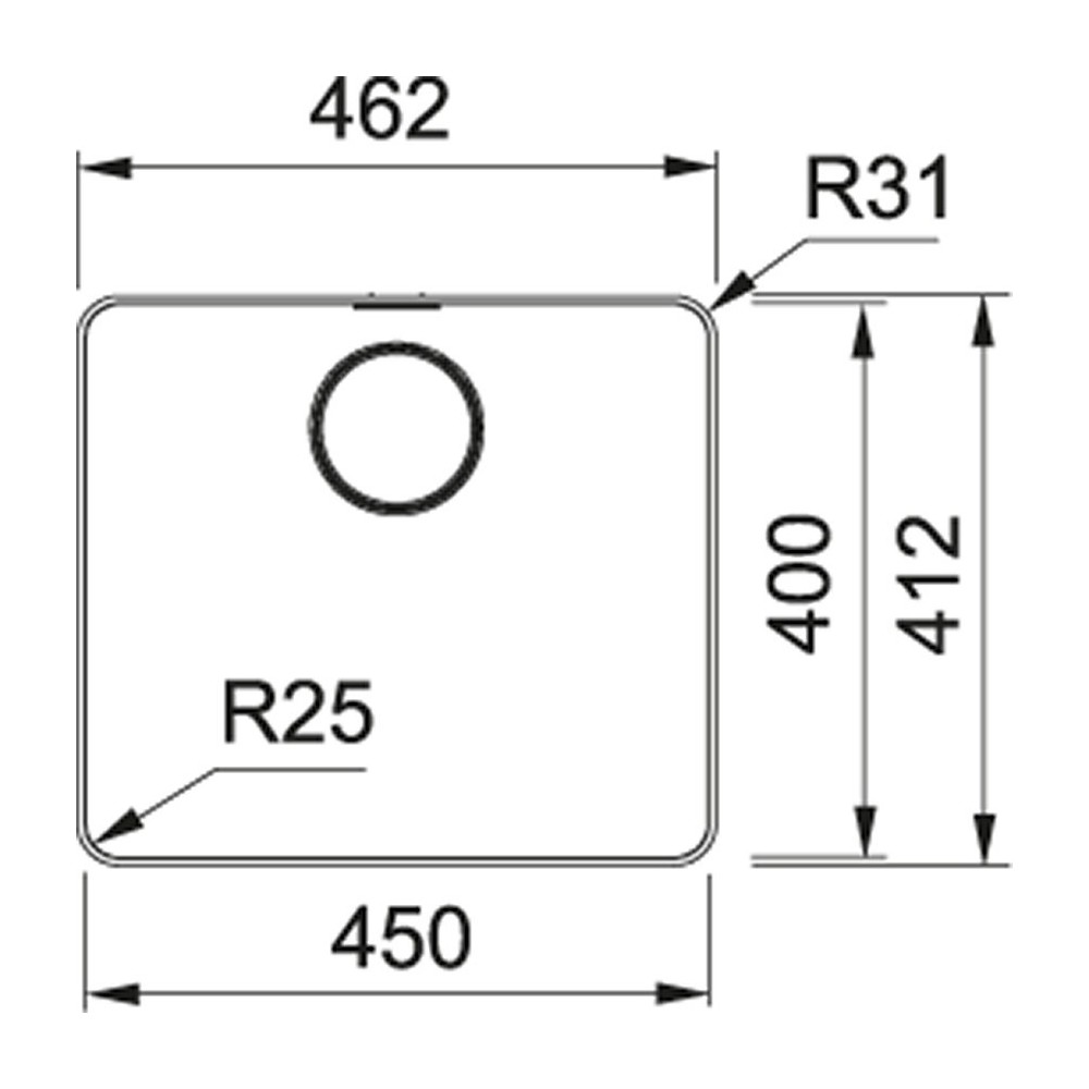 Versatilità e raffinatezza: scopri la vasca Franke MYTHOS MYX 210-45 INOX SATINATO per installazioni filotop e semifilo.