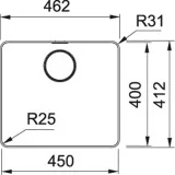 Versatilidad y refinamiento: descubra la bañera Franke MYTHOS MYX 210-45 INOX SATINATO para instalaciones filantrópicas y semifi