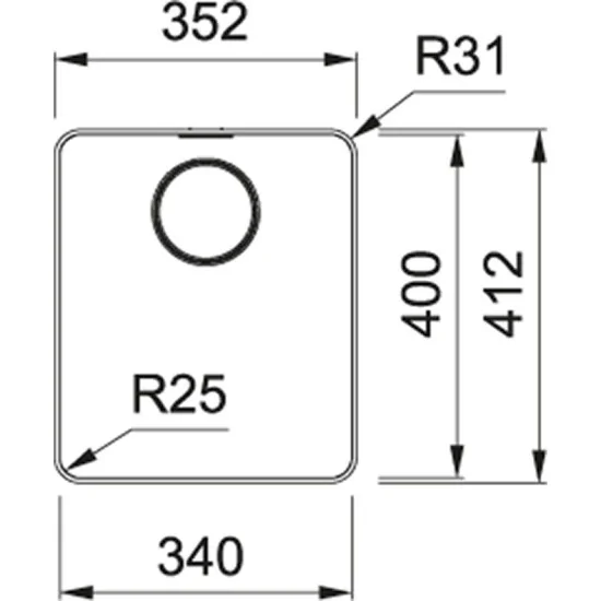 Vielseitigkeit und Raffinesse: Entdecken Sie die Franke MYTHOS MYX 210-34 SATIN STAINLESS STEEL Badewanne für den bündigen und h