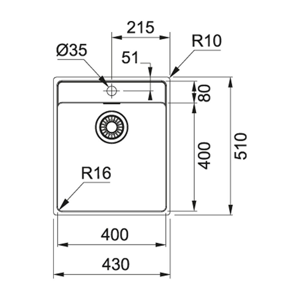 Franke MRX 210-40 TL Inox satin 127.0525.272