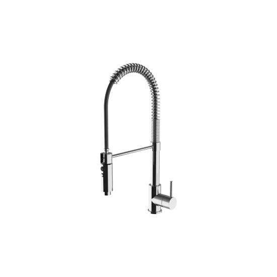 Barazza 1RUBMSGC SPRING MIXER TAP WITH DOUBLE-SPOUT SHOWER