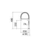 Barazza 1RUBMFX ROBINET MÉLANGEUR FLEXI