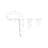 Barazza 1RUBMZK Miscelatore cucina sottofinestra kit abbattibile - inox satinato