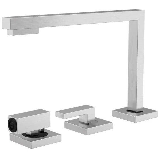 Barazza 1RUBMZK Foldable under-window kitchen mixer kit - satin stainless steel