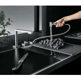 Barazza 1RUBMZK Foldable under-window kitchen mixer kit - satin stainless steel