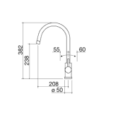 Barazza 1RUBCY1 CITY ONE MISCHBATTERIE