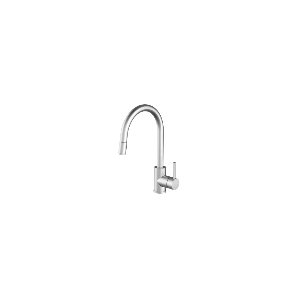 Barazza 1RUBSDS SELECT SHOWER MIXER STEEL WITH PULL-OUT SHOWER