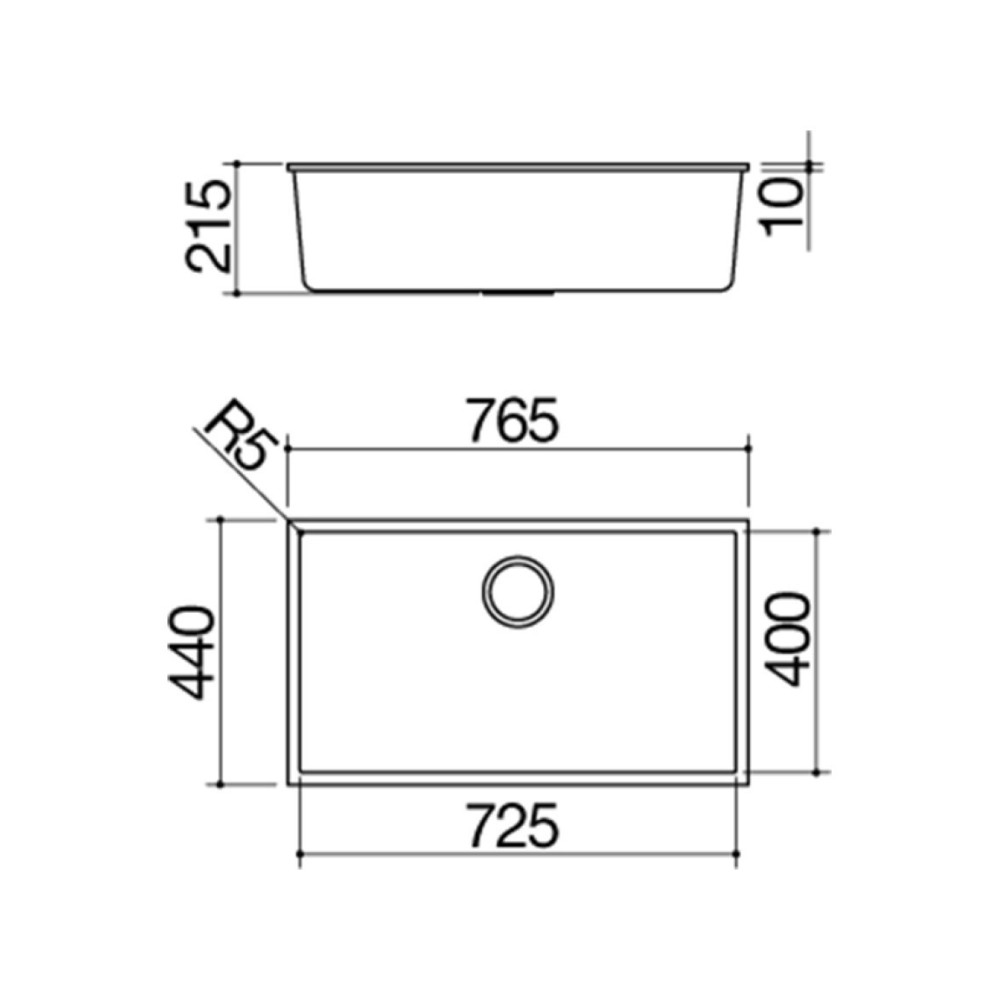 Barazza 1RUBBFS Miscelatore cucina monocomando - inox satinato