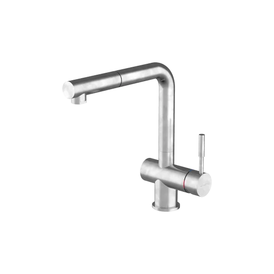 Barazza 1RUBMSTDV VINTAGE STEEL SHOWER MIXER TAP WITH PULL-OUT SHOWER