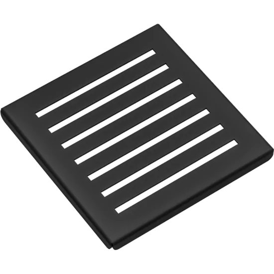 Ripiano / scolabicchieri piccolo in acciaio inox nero