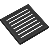 Ripiano / scolabicchieri piccolo in acciaio inox nero