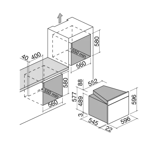 Barazza 1FCYPN FORNO INCASSO DA 60