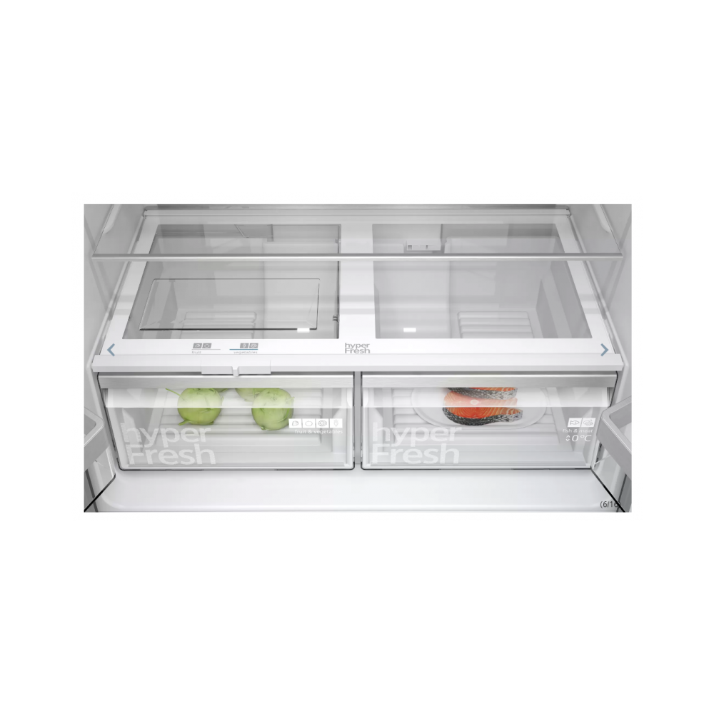 Siemens KF96NAXEA French Door Kühlschrank, 183 x 91 cm, Schwarzer Edelstahl