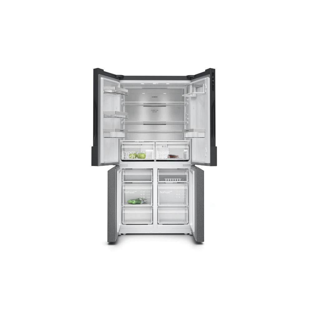 Siemens KF96NAXEA French Door refrigerator, 183 x 91 cm, Black stainless steel