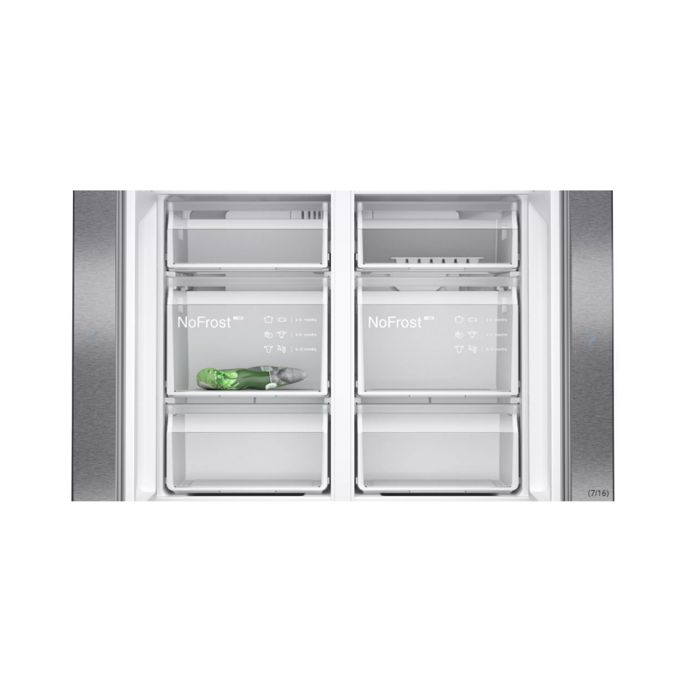 Siemens KF96NAXEA French Door refrigerator, 183 x 91 cm, Black stainless steel