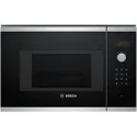 Microwave 38 cm open sx stainless black glass