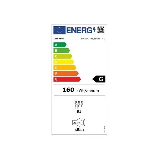 Винный погреб Liebherr EWTgb 2383 Vinidor Temperate, 51 бутылка | Duegstore.com