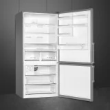 Smeg fc84en4hx1 combined fridge stainless steel 84cm no frost e