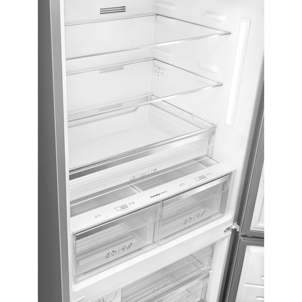SMEG FC84DE4HX1 Kombinierter Kühlschrank Edelstahl 84cm Kein Frost E