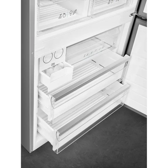 SMEG FC84EN4HX1 En acier inoxydable de réfrigérateur combiné 84cm No Frente E