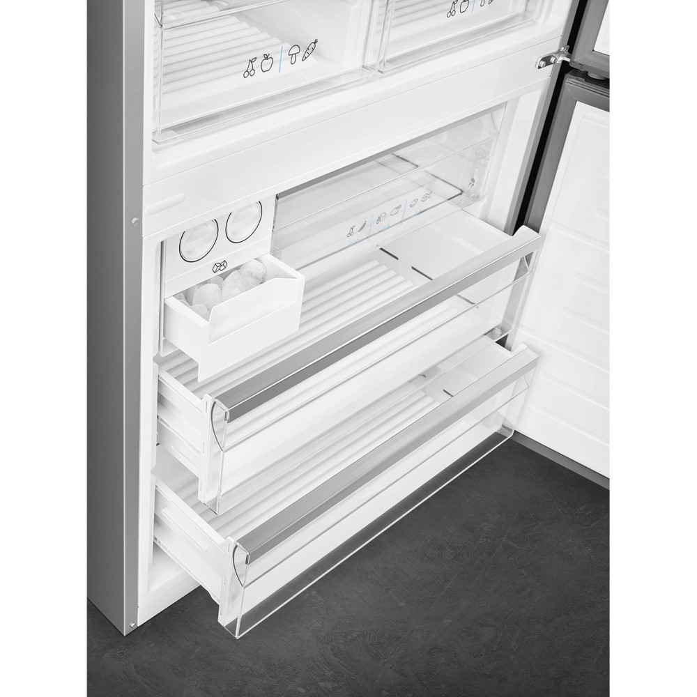 Smeg FC84EN4HX1 Frigo Combinato Inox 84cm No Frost E