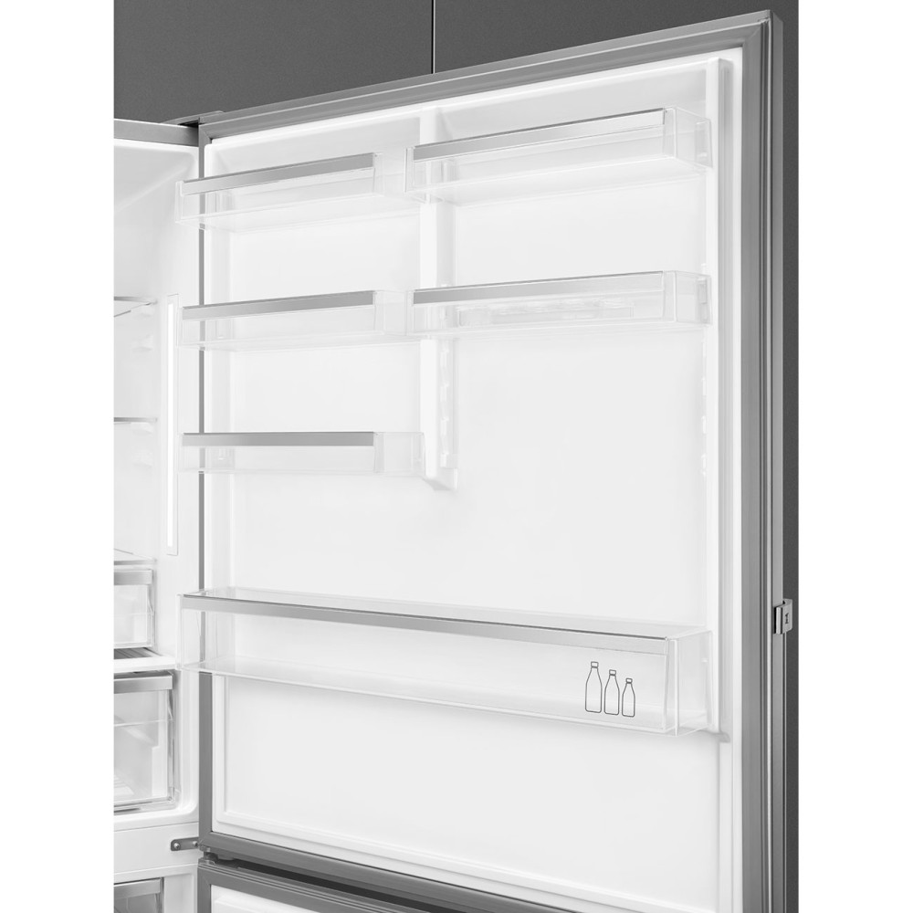 SMEG FC84EN4HX1 En acier inoxydable de réfrigérateur combiné 84cm No Frente E