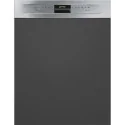 Dishwasher, Universal, Built-in partially integrated, 60 cm, Number of place settings: 13, Stainless steel, D
