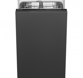 Dishwasher, Universal, Built-in total concealed, 45 cm, Black, F