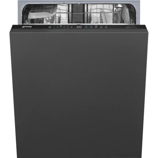 Dishwasher, Universal, Built-in total concealed, 60 cm, Number of place settings: 13, Black, D