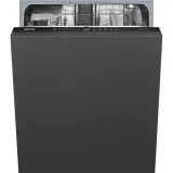 Dishwasher, Universal, Built-in total concealed, 60 cm, Number of place settings: 13, Black, D