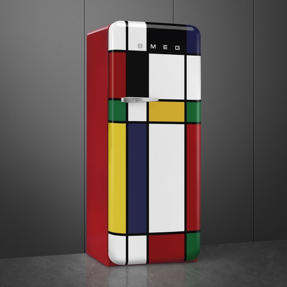 "Smeg FAB28RDMC5 1950s Single Door Refrigerator - Multicolour, 60cm".