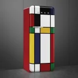 "Smeg FAB28RDMC5 1950s Single Door Refrigerator - Multicolour, 60cm".
