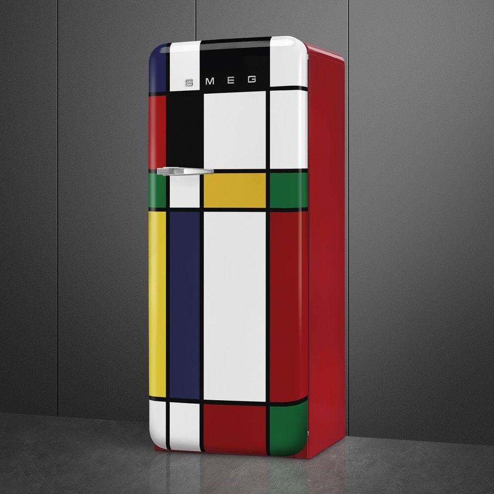 "Smeg FAB28RDMC5 1950s Single Door Refrigerator - Multicolour, 60cm".
