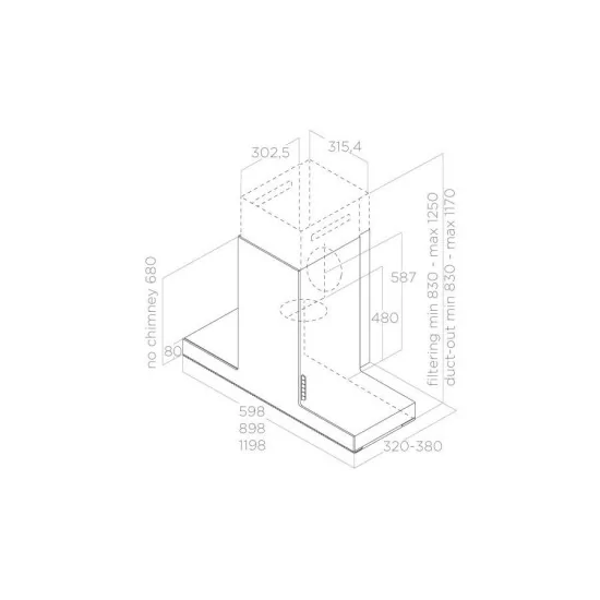 Wall hood Elica HAIKU IX/A/90 compact design and high performance