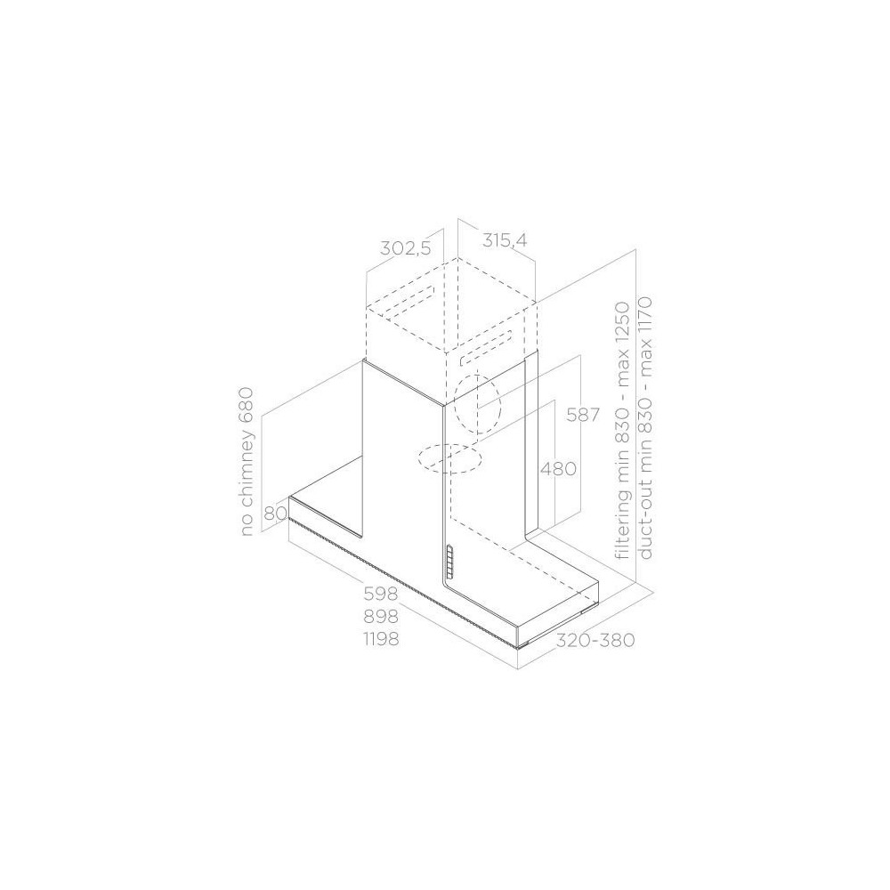 Wall hood Elica HAIKU IX/A/90 compact design and high performance