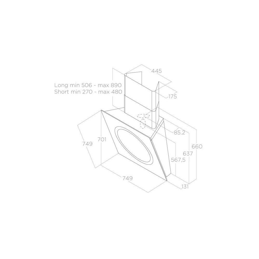 Elica AIR WH/F/75 PRF0094734