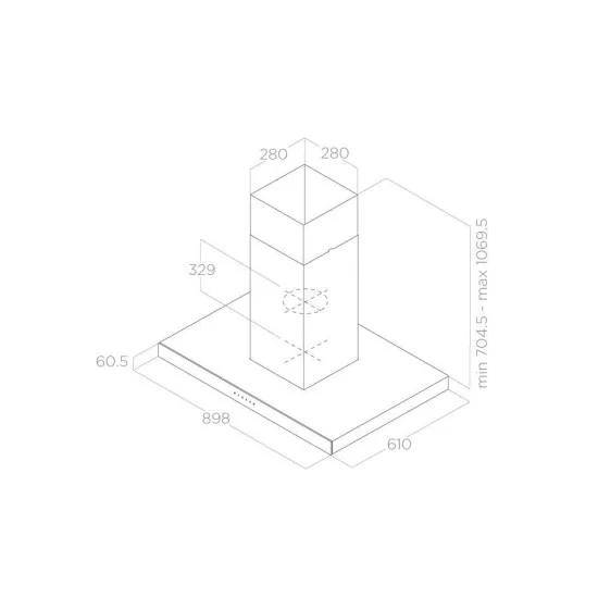 Elica PRF0104628A JOY ISLAND BLIX/A/90