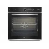 Forno multifunzione assistito a vapore con 15 funzioni di cottura Cristallo nero e inox